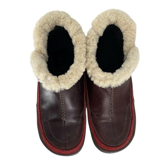 Merrel Tibet Shearling Leather Boots Size 8.5 Thinsulate Fleece - Picture 9 of 11